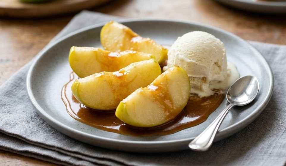 Pomme verte caramélisée